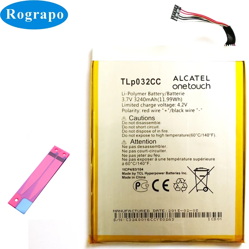 Аккумулятор TLp032CC 3240 мАч для Alcatel One Touch Pixi 8 0 3G 9005X мобильный телефон