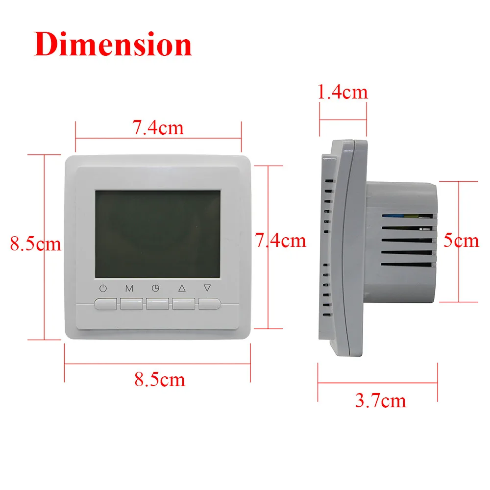 Цифровой термостат в комнате для газового бойлера программируемый 3А 220 В