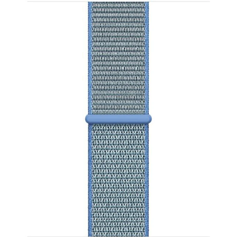 19-TahoeBlue Laforuta Нейлон для Apple Watch Band Series 5 40мм 44мм iWatch Ремешок Спортивные браслеты с петлями 38мм 42мм Для серии 4/3/2/1 Женщины Мужчины - Цвет ремешка: 19-TahoeBlue