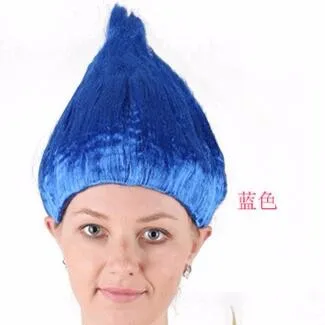 Trolls Poppy Wig For Kids 36cm Children Cosplay Party Supplies IN STOCK 9 color | Shower Caps