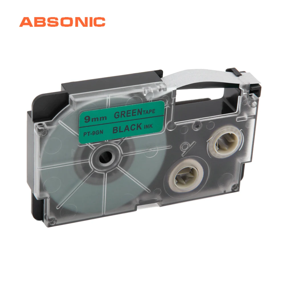 Absonic 9 мм XR 9GN Картридж Ленты для маркировки Совместимость Casio KL 120 60 750 780 820 8100 P1000