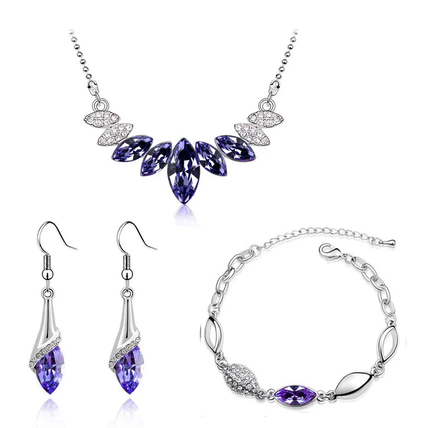 Комплект из колье серёг и браслета серебристого цвета|bracelets necklaces earrings|pendant jewelry