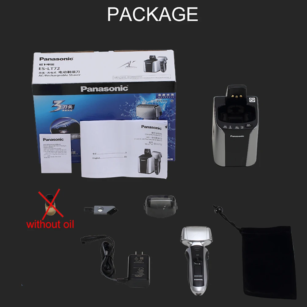 

Panasonic ES-LT72 Electric shaver Rechargeable High-speed Magnetic Suspension Motor Drive 13,000 rpm with Automatic Cleaner