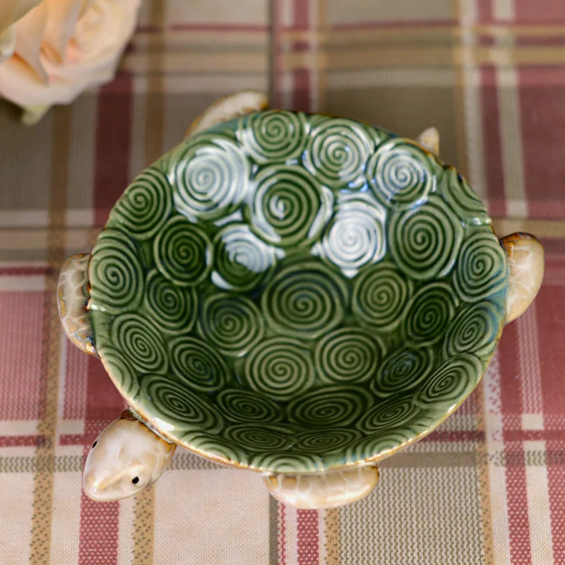 Керамическая декоративная тарелка для черепахи украшение домашнего декора