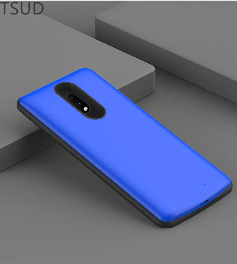 6000 мА/ч чехол для внешнего беспроводного зарядного устройства для One Plus 7 Pro Портативный чехол для зарядки аккумулятора для OnePlus 7 Pro 2 в 1 роскошный