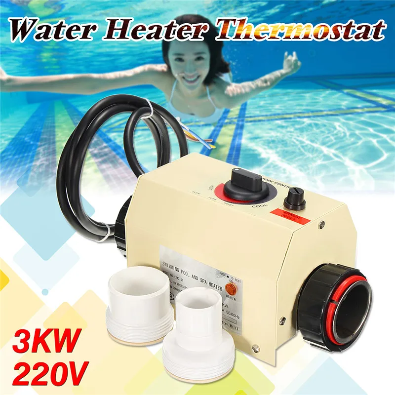 Водные виды спорта 3 кВт электрический бассейн и спа ванна Отопление термостат