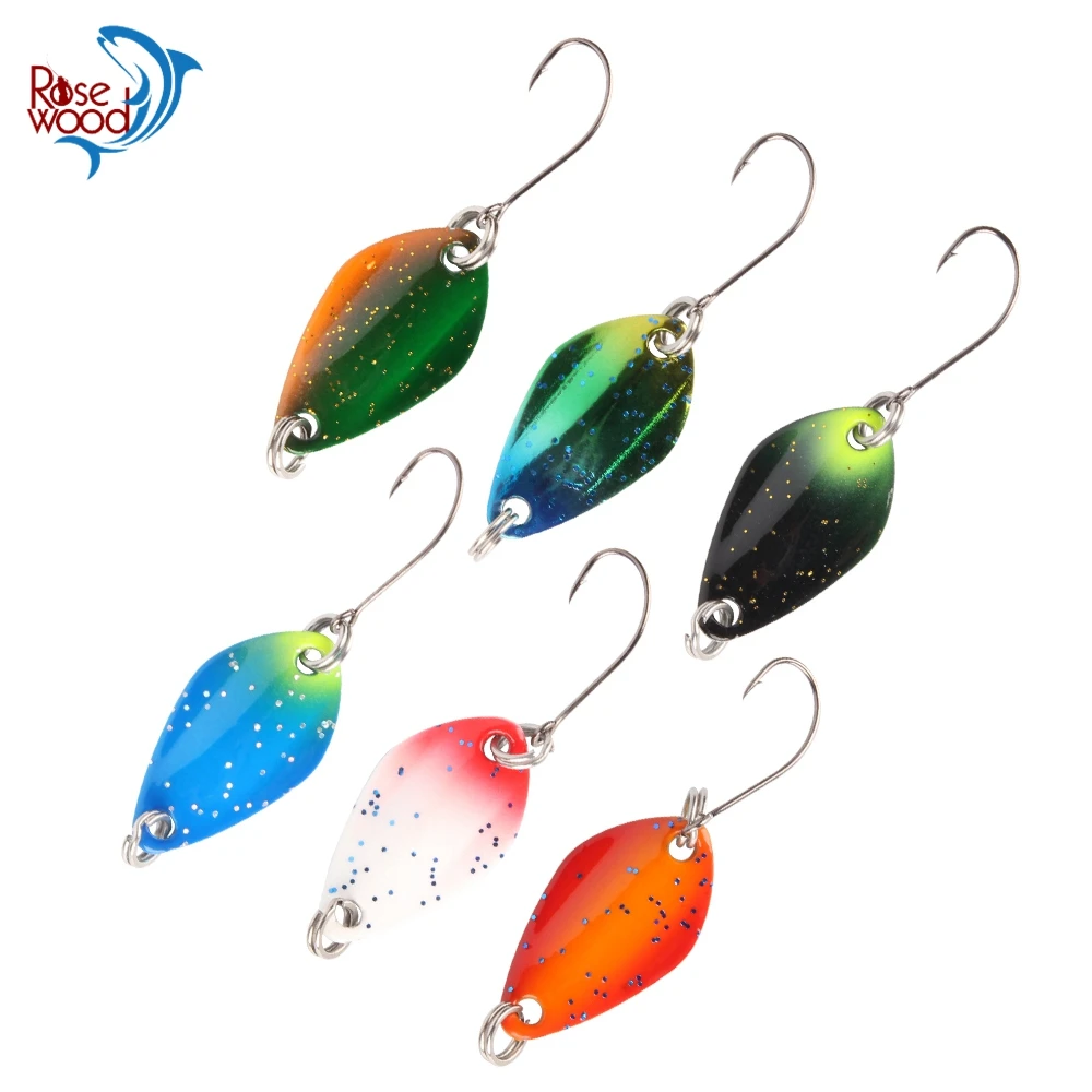 4 шт./лот металлическая медная приманка в виде ложки для форели искусственная 1 г 2