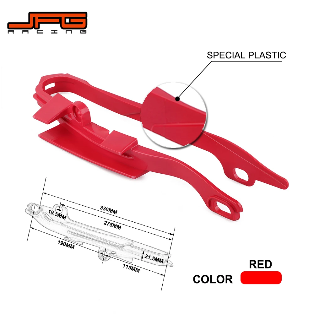 Красный слайдер цепи руководство маятник для HONDA CR125R CR250R 00-07 CRF250R 04-09 CRF250X 04-13 CRF450R 02-08 CRF450X 05-09