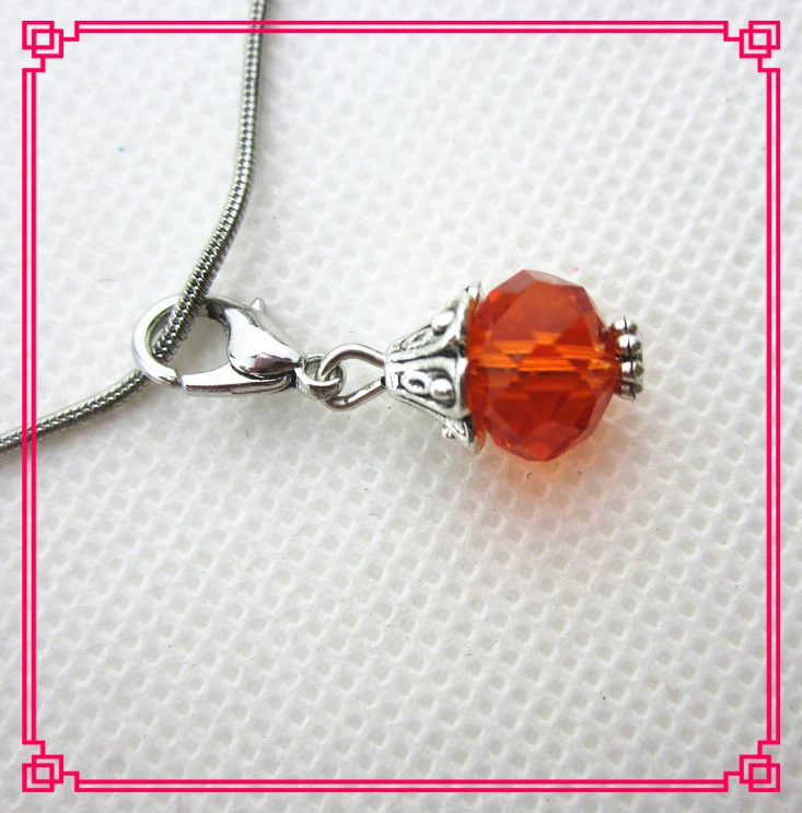 

50 шт./лот Подвески с кристаллами из Красного камня, застежка-лобстер, подвеска с плавающим шармом, Подвеска/Аксессуары для браслета, ювелирн...