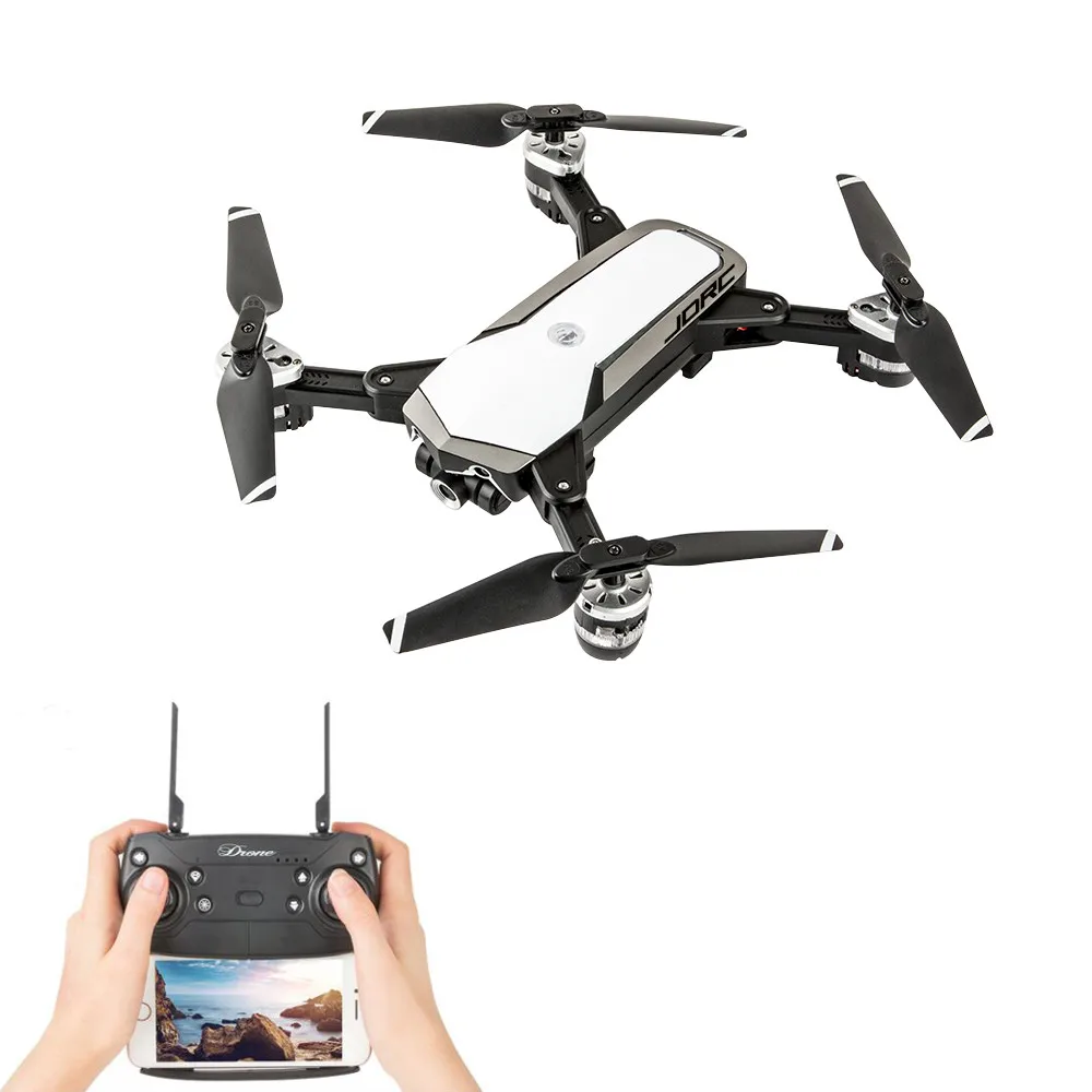 Квадрокоптер JDRC складной с камерой HD 5 МП 1080P Wi Fi FPV 18 минут полета RTF JD20S