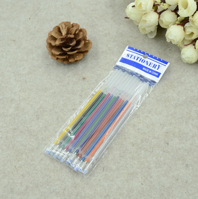 1Pack/set 12 24 36 48 Colors Flash Ballpoint Gel Pen Highlighters Refill Color Full Shinning Refills Painting BallPoint | Канцтовары для