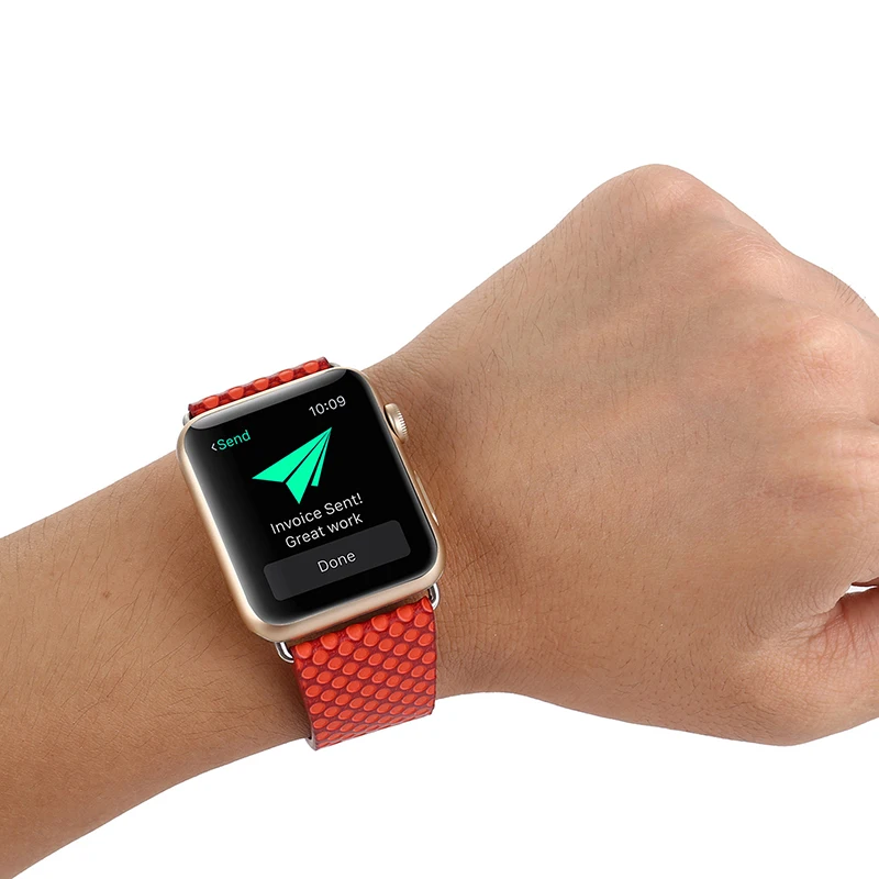 38-42 мм Horlogeband для Apple Wacth Группа Мода кожаный ремешок для Apple Watch Series 1 2 3 ремешки Браслет