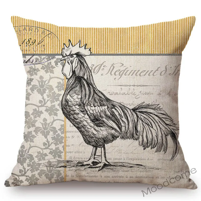 Ретро ферма животные Курица Петух курица домашняя декоративная художественная