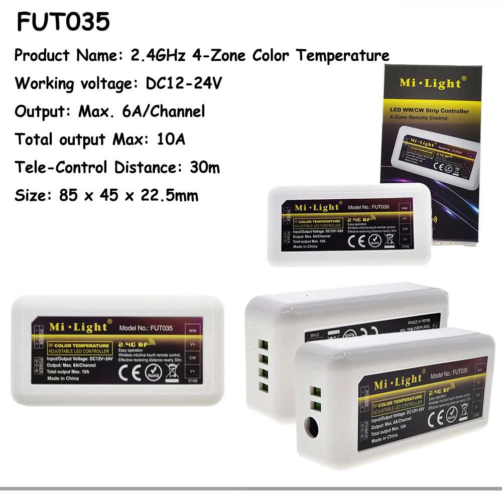 Пульт дистанционного управления Mi Light с регулируемой цветовой температурой и