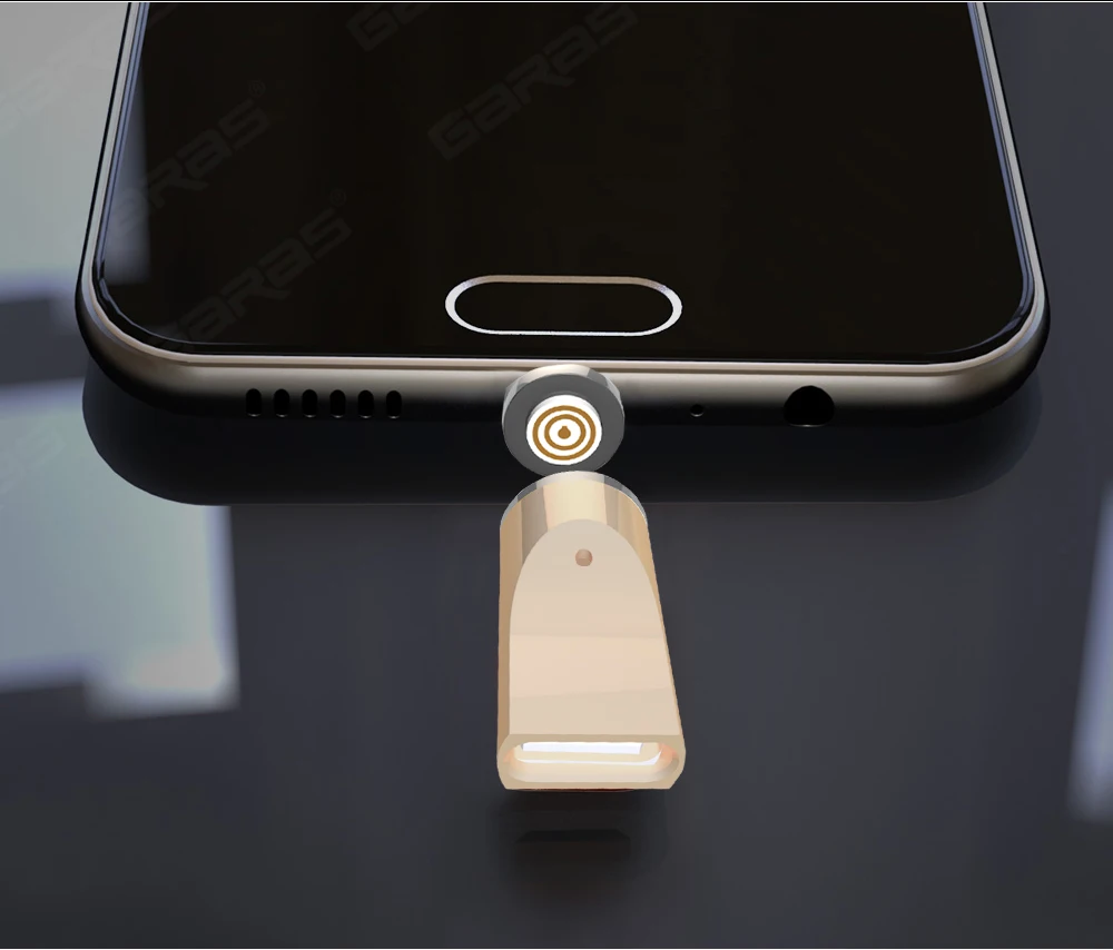 GARAS Магнитная Micro USB адаптер для iphone/Micro/usb type c Зарядное устройство и Магнит данных адаптер для samsung /Xiaomi/huawei/LG