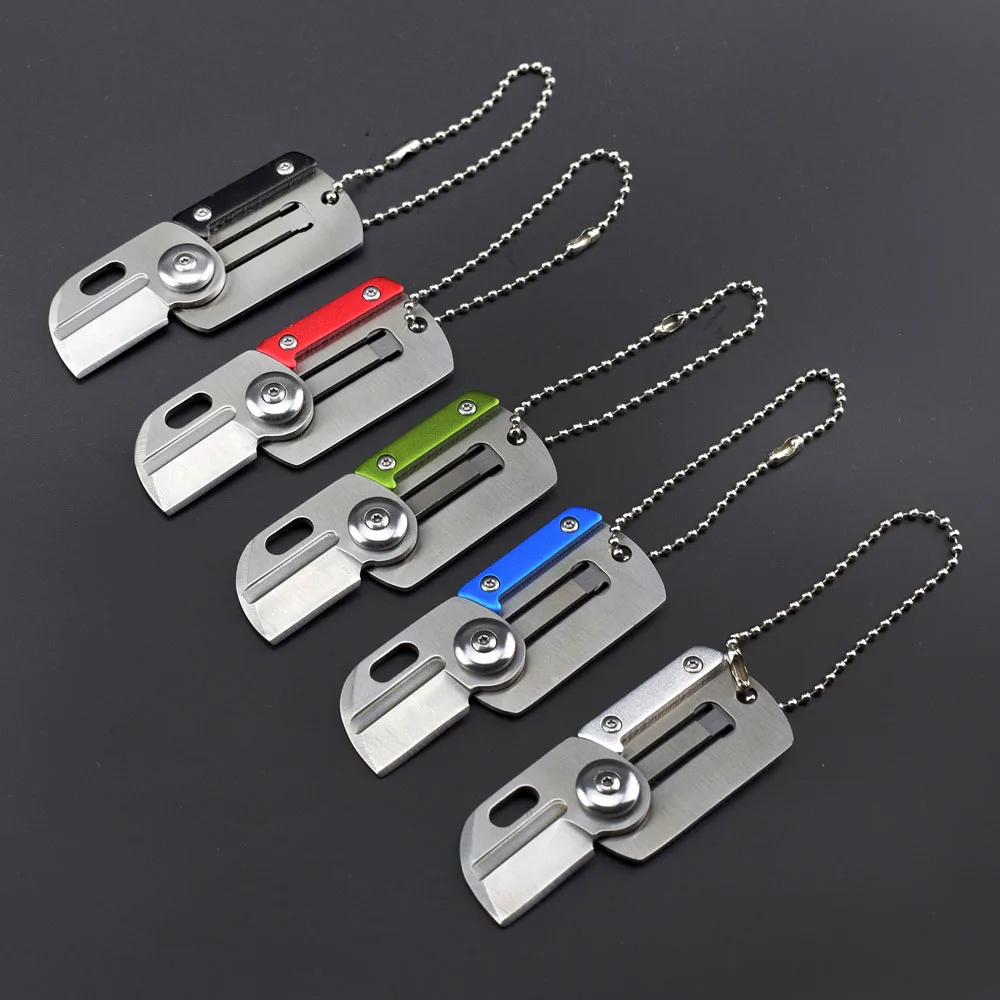 Chanseon мини Портативный складной Ножи для Охота выживания идентификации Открытый