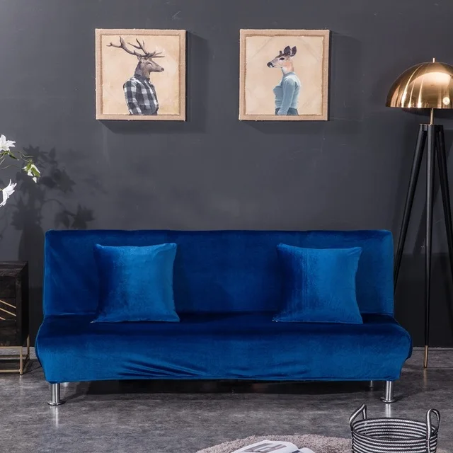 Royalblue Плюшевый тканевый чехол для дивана, кровати, универсальный размер чехлов, Стрейчевые Чехлы, дешевые чехлы для дивана, эластичный чехол для дивана - Цвет: Royalblue