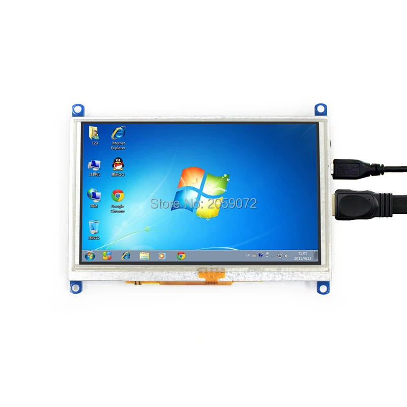 Raspberry Pi 5 дюймов LCD USB резистивный сенсорный экран HDMI VGA дисплей для компьютера мини