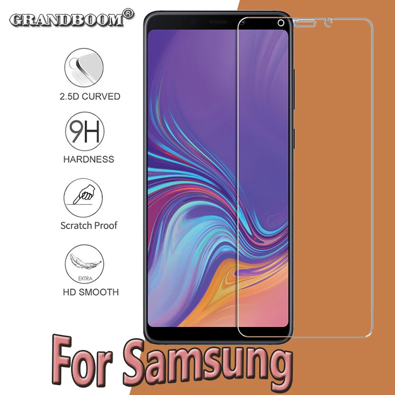 500 шт. 2.5D защитная пленка из закаленного стекла для Samsung Galaxy A90 A80 A70 A60 A50 A40 A40S A30 A20 A20E