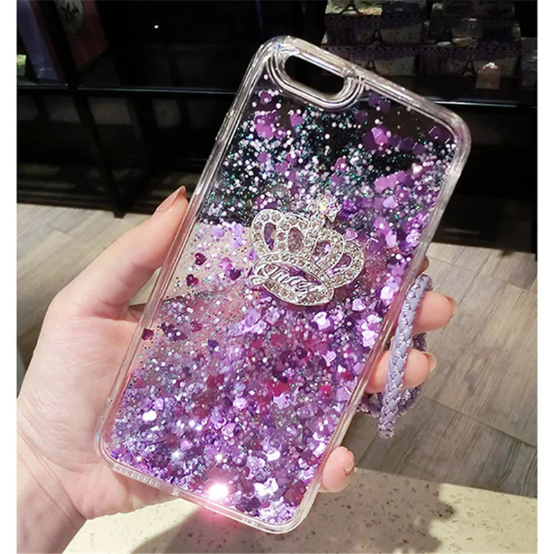 For XiaoMi A1 5X A2 6X Lite RedMi Note 4 4X Prime 5 Plus Pro 5A S2 6 Phone case Diamond Crown Liquid Quicksand soft cover |