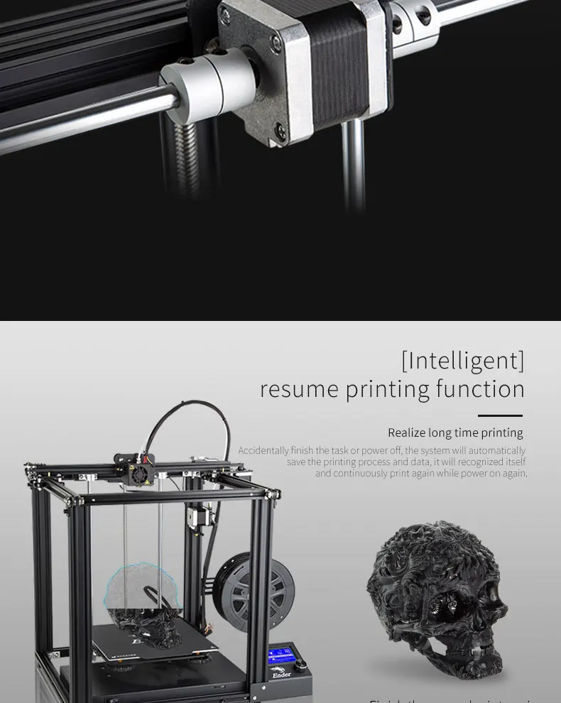 Creality Ender 5 3d принтер наборы MK10 экструзионный механизм простой выравнивание