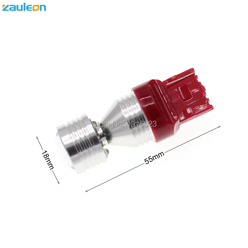 Zauleon 2 шт. T20 7440 7441 W21W красный светодиодный фонарь для замены автомобиля Высокая