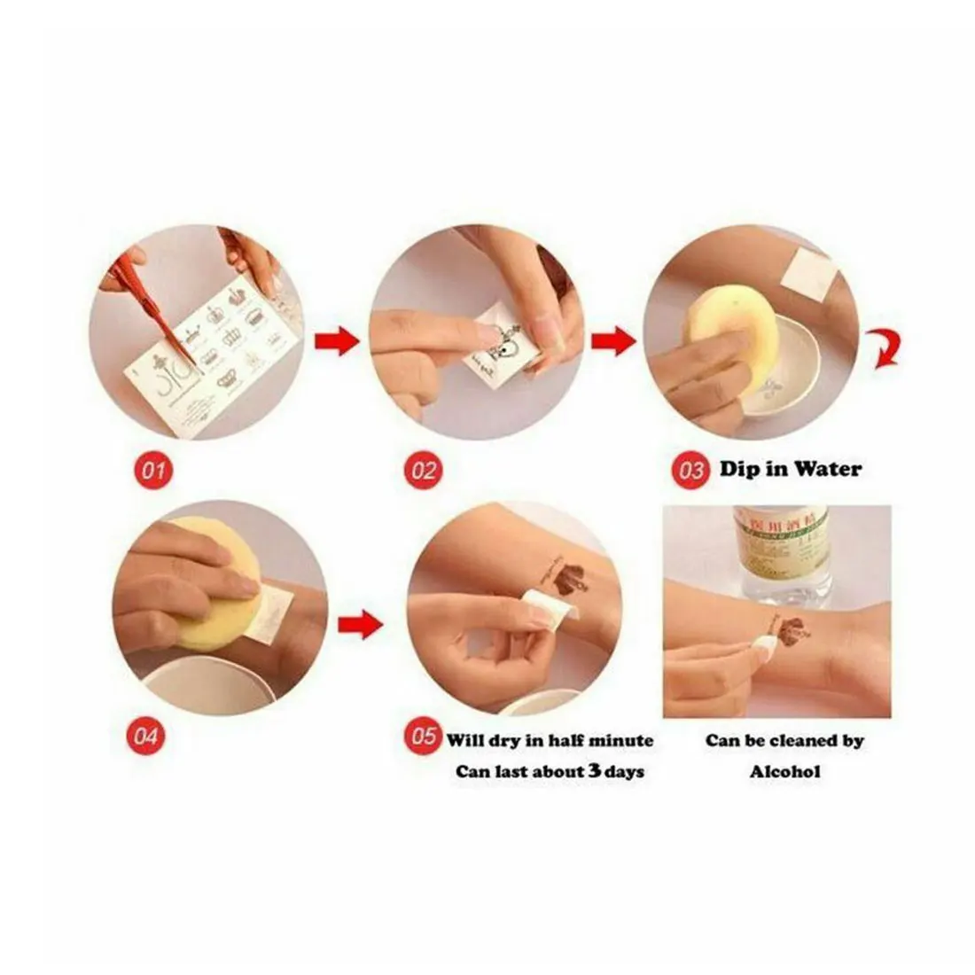 

1piece Fake Temporary Tattoo Stickers Violet Flowers Rose Arm Shoulder Tattoo Waterproof Lady Women Big On Body Leg