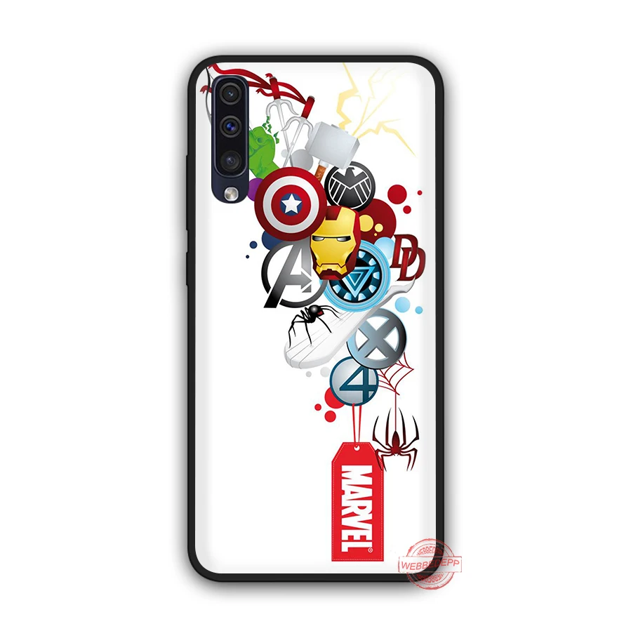 9 WEBBEDEPP класса люкс с логотипом комиксов Marvel мягкий чехол для телефона для samsung A50s A40s A30s A20s A10s A60 A70 M10 M20 M30 M40 чехол s - Цвет: 9