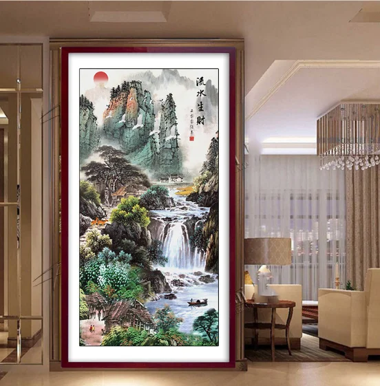 Набор для вышивания крестиком 11ct прошитая холщовая нить из хлопка и шелка набор