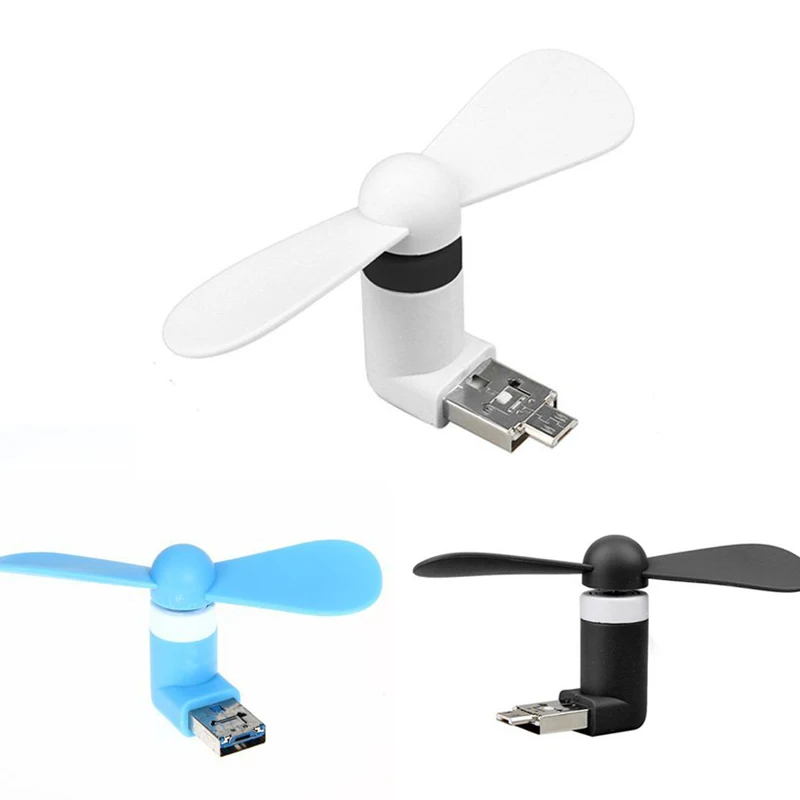 Портативный мини USB гаджет большой вентилятор охлаждения от ветра для Android Micro OTG