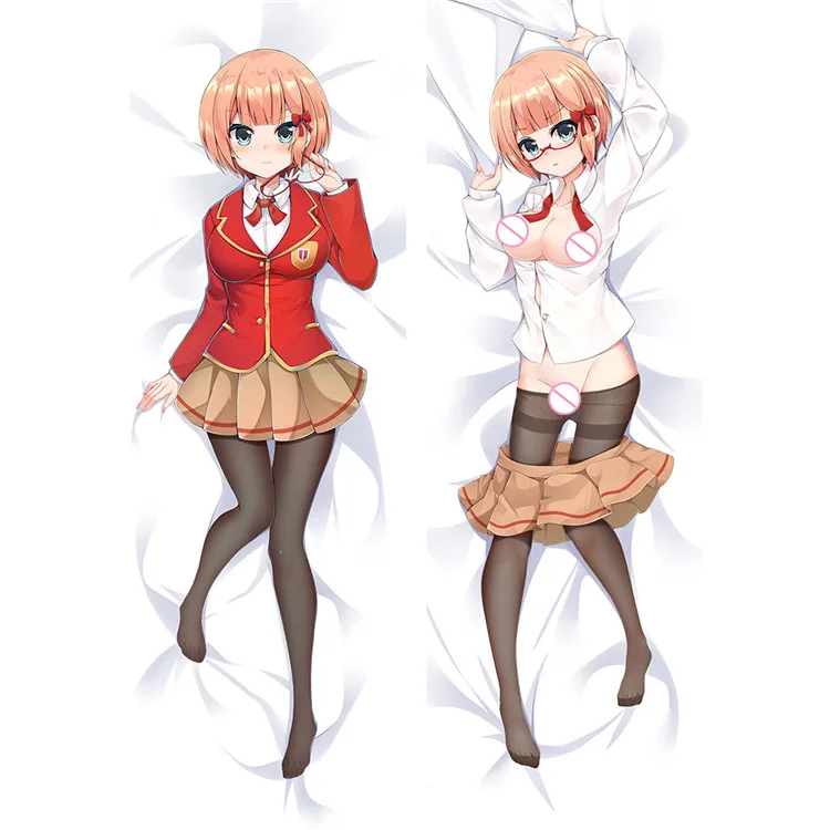 Мы никогда не учимся обнять тело наволочка Rizu Ogata Mafuyu Kirisu Dakimakura Чехол - Цвет: 19023-1