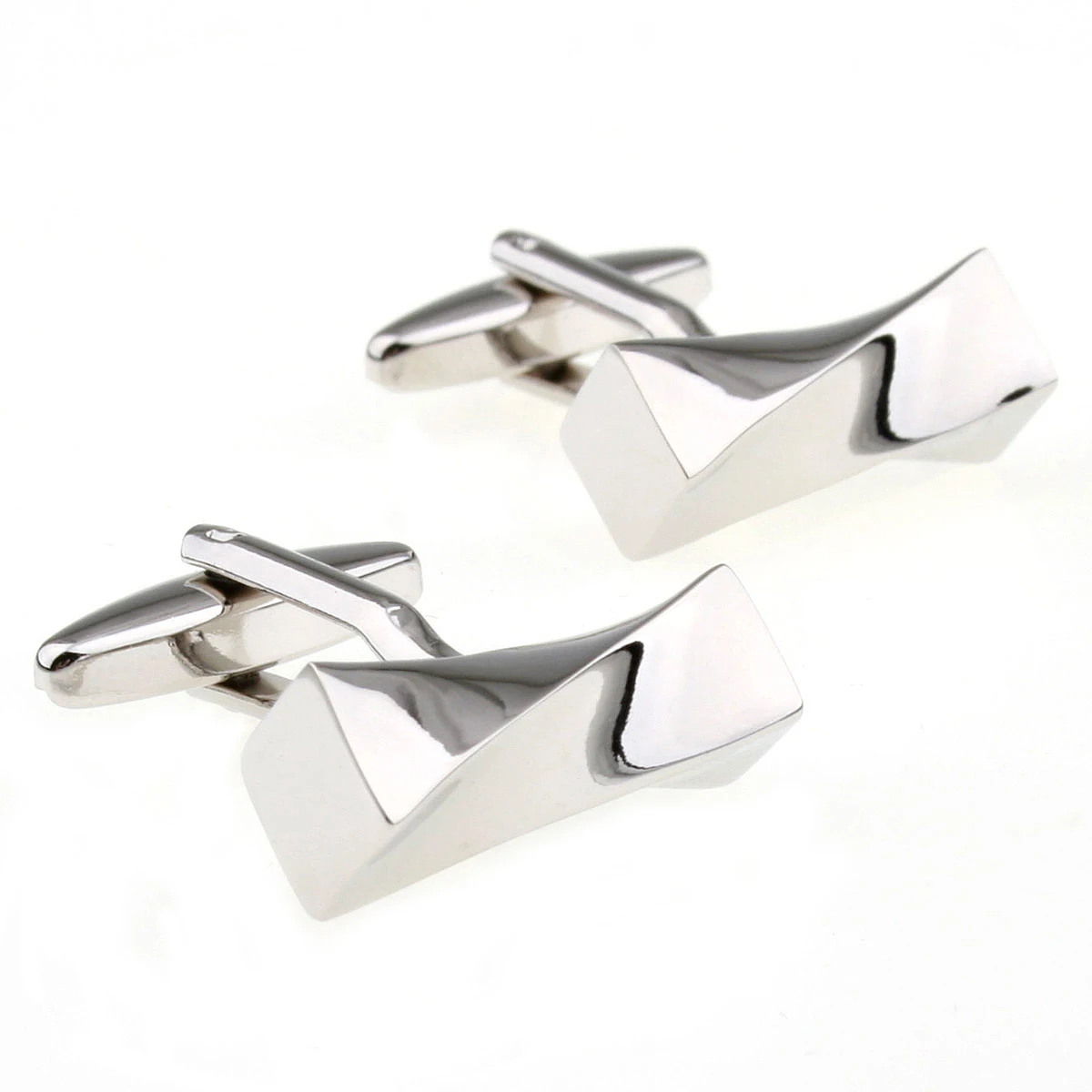 Cufflinks Retail Cycle specular mirror plain cufflinks nail sleeve 156852 free shipping+free gift box