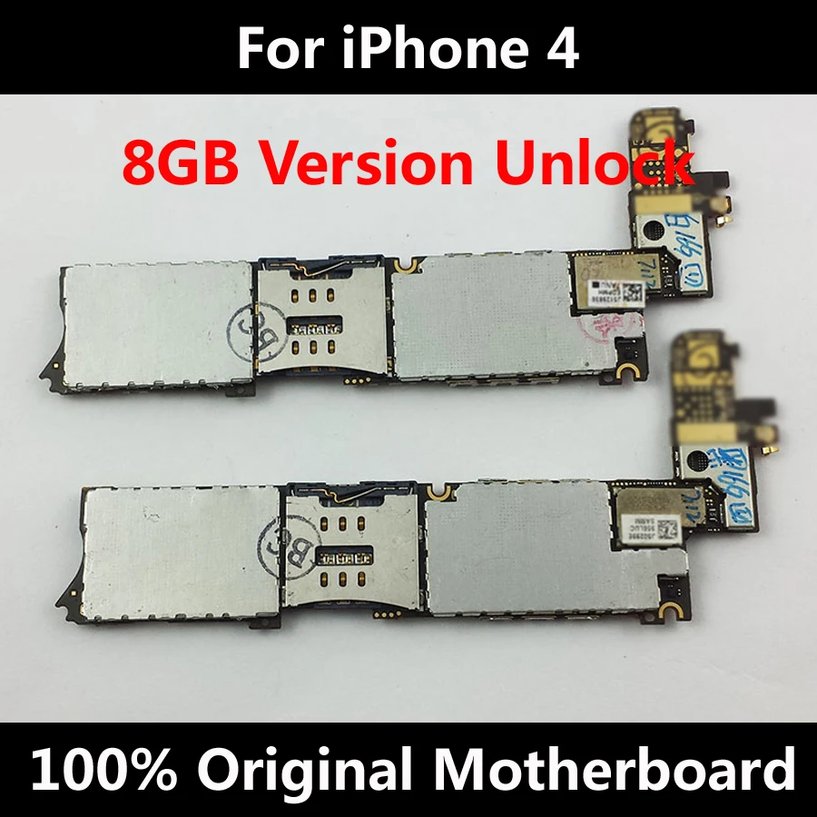 Дешевая разблокированная материнская плата для официальных iPhone 4 8 ГБ с полными