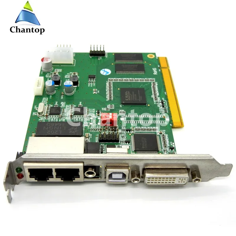LINSN TS802 полный Цвет отправки карты RGB Синхронный отправителя светодиодный