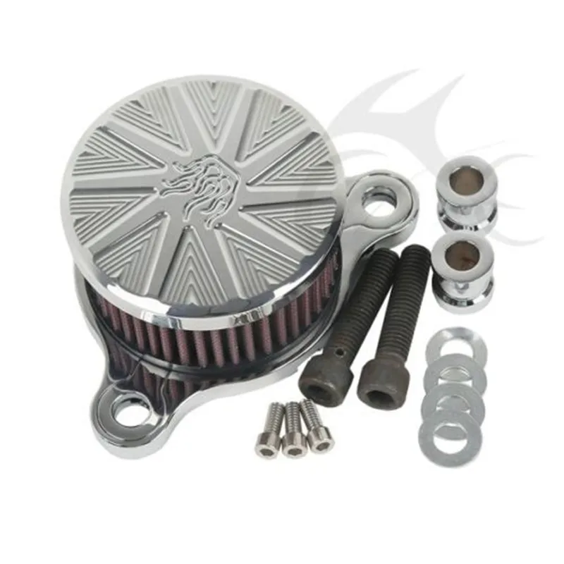 Воздухозаборный фильтр в стиле пламени мотоцикла для Harley Sportster 883 1200 2004 2016