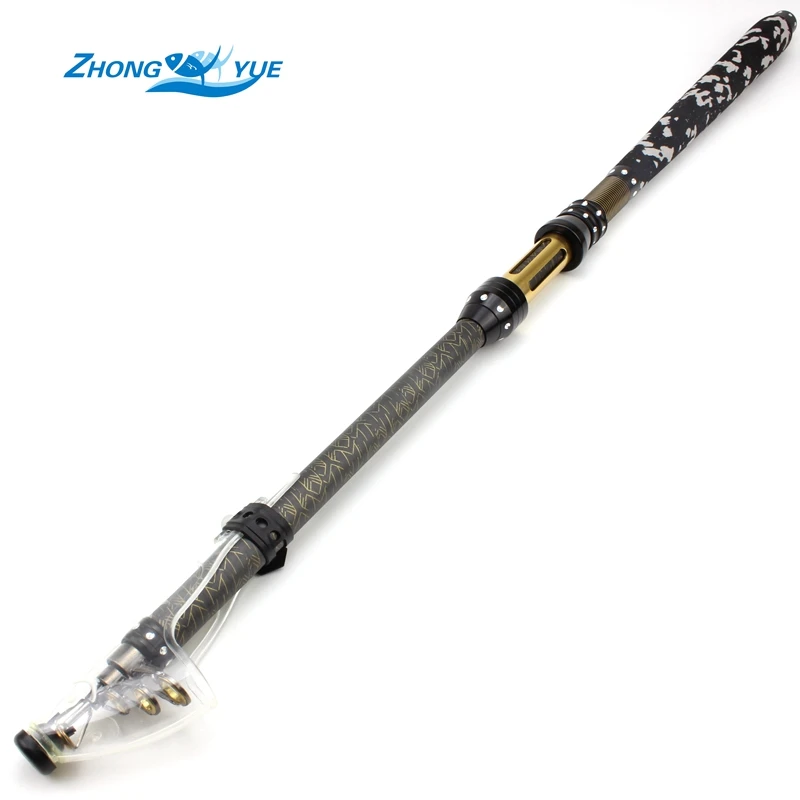 

Promotion! sale telescopic fishing rod Carbon Fiber 2.1M 2.4M 2.7M Portable Spinning Fish Sea Rod fish Fishing Tackle