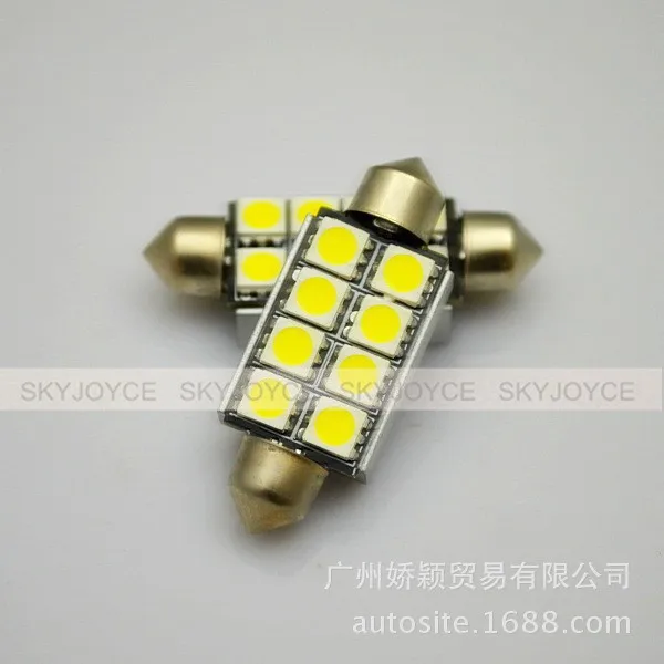 2016 Новый супер яркий Гирлянда Свет 10 шт./лот + белый радиатор C5W LED Canbus гирлянда 42 мм