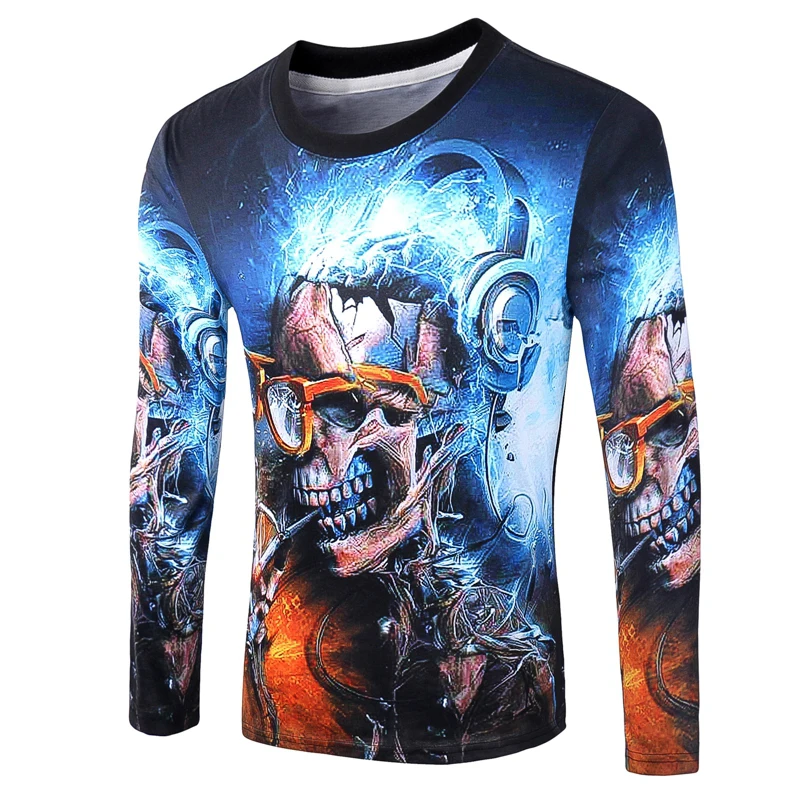 2016 высокое качество мужская 3D толстовки мода свободного покроя личности