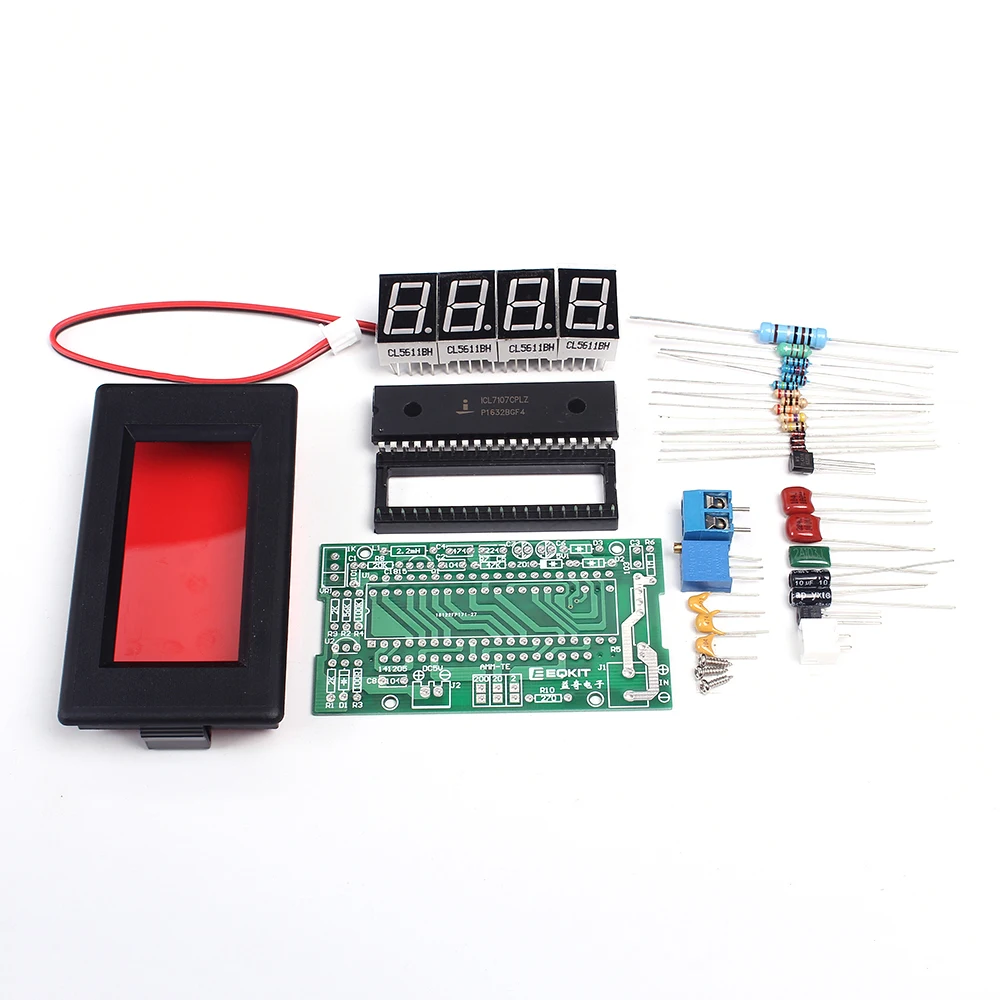 DC 5 В 35mA ICL7107 Цифровой амперметр Красный светодио дный Дисплей DIY Kit электронного