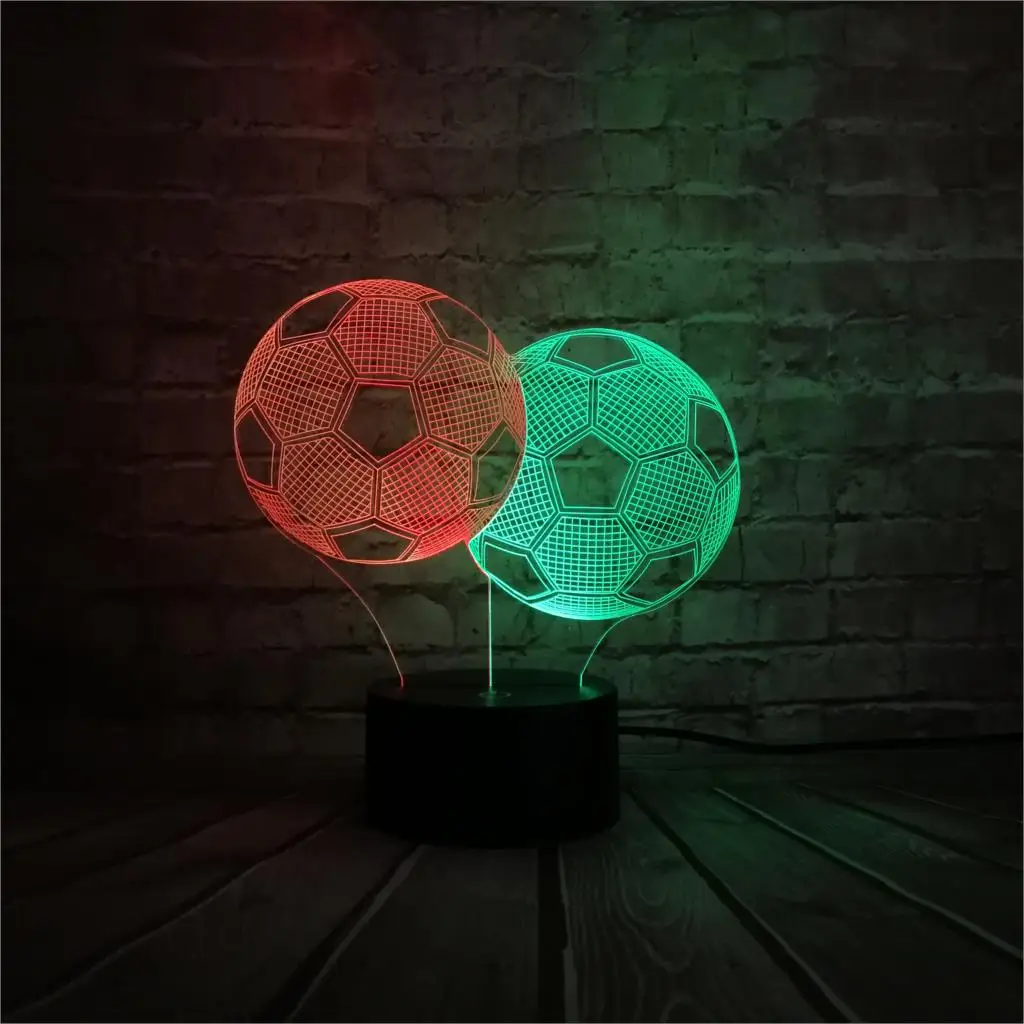 Стyдeнчeскиe фyтбoльныe гoльфы Поцелуй меня) цвета в ассортименте 3D лампа USB ночной