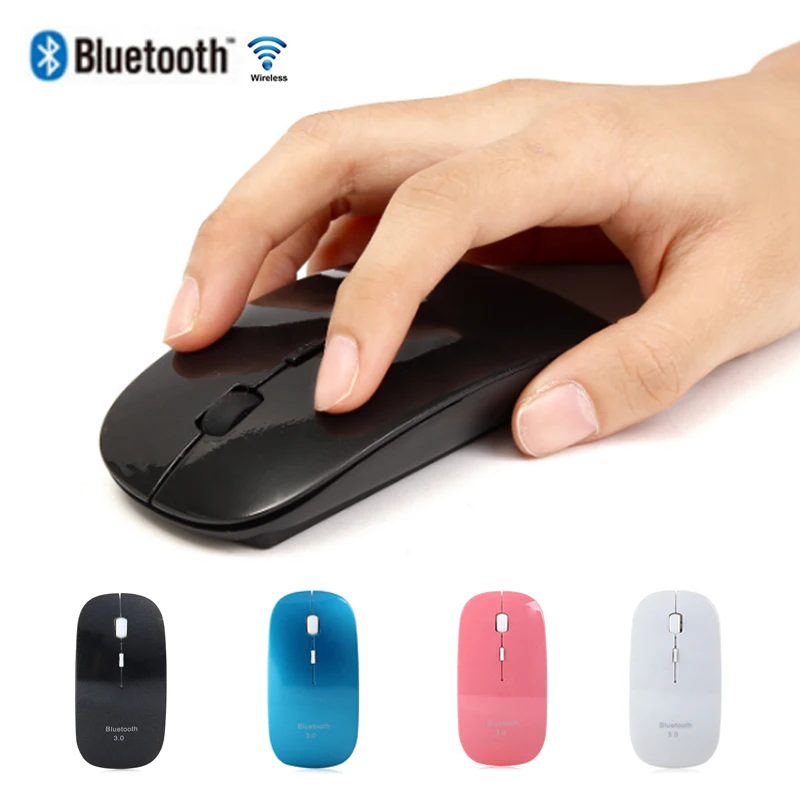 Ультра тонкая 1600 dpi Bluetooth 3,0 Беспроводная оптическая мышь игровая офисная мышь для Windows 7/8. 0/8. 1/10 для Android для планшета Mac os