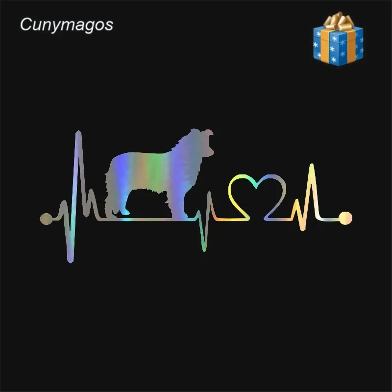 Бордер колли собака Heartbeat стикеры автомобиля крышка царапины декоративные