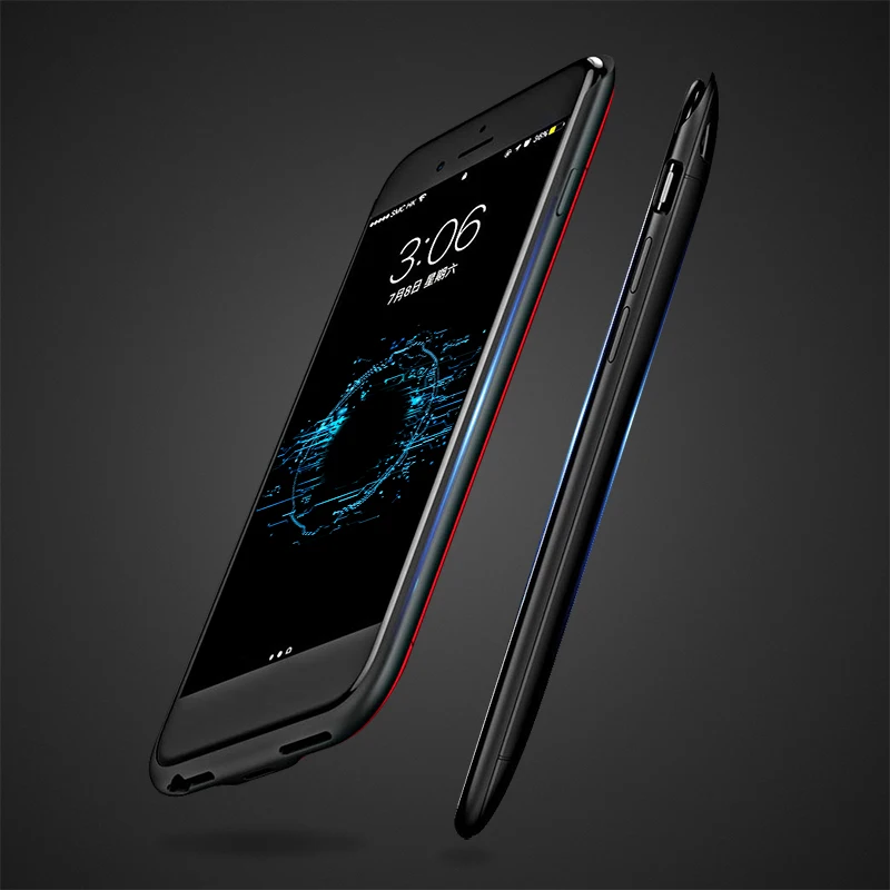 Чехол для iphone 8 p 7 внешний аккумулятор зарядное устройство запасная крышка с