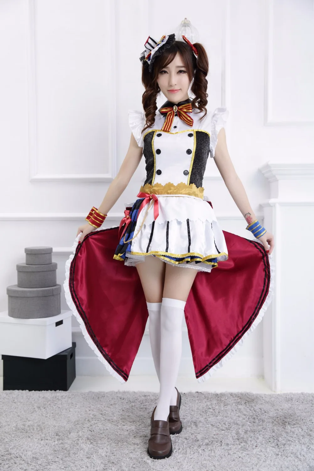 Костюм горничной из аниме LoveLive koдори мини вэйк костюмы для косплея Love Live полный