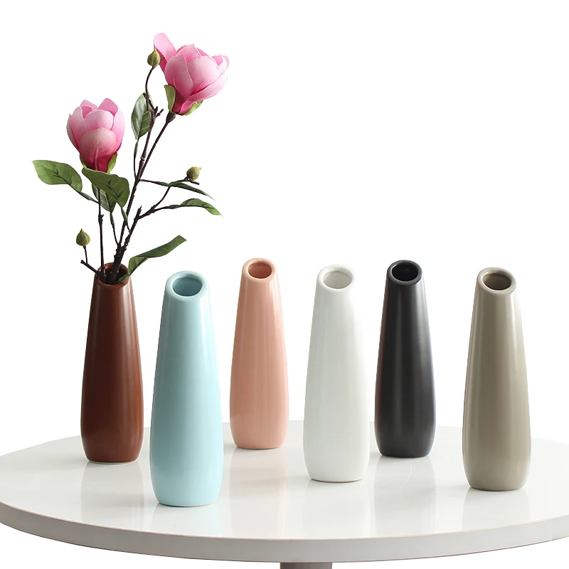 Классическая белая синяя розовая коричневая хаки черная серая керамическая ваза