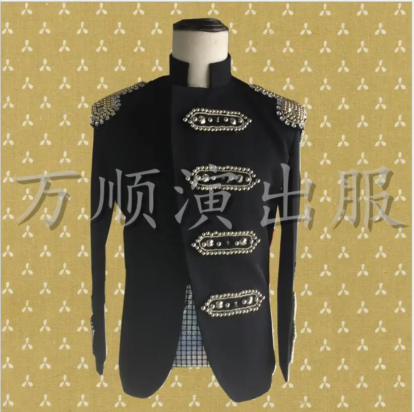 

XXS-6XL! Большой ярдов 2018 мужской певец DJ сценический костюм хип-хоп Уличная танцевальная одежда бар мужская куртка ds Панк костюмы.