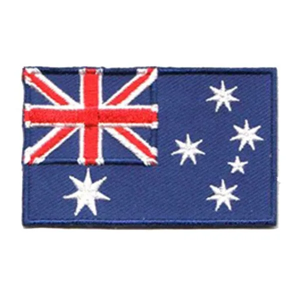 

Australia Country Embroidering Patches Heat Cut edge with Iron On Backing MOQ50pcs free shipping by Post