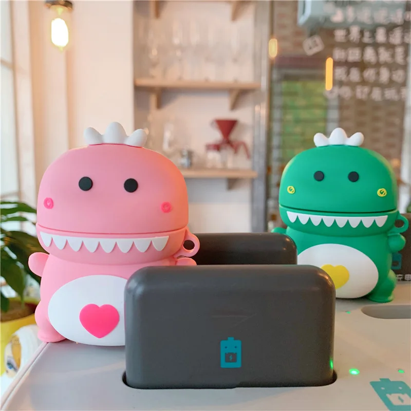 Популярный 3D милый мультяшный динозавр чехол для наушников mr.dinosaur Apple