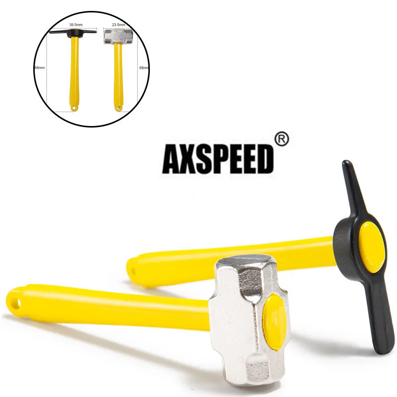 AXSPEED металлический желтый имитационный Молоток Мини горное Копье для 1/10 SCX10 90046