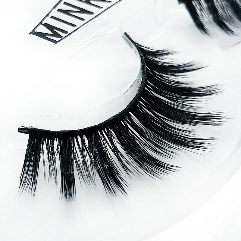 1 Pair 5D Mink Lashes Strips Thick 100% Handmade Wispy Long Eyelash Extension Make Up Tools | Красота и здоровье